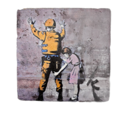Banksy Tile ‘Girl Frisking Soldier’