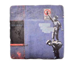 Banksy Tile ‘Graffiti Is A Crime’