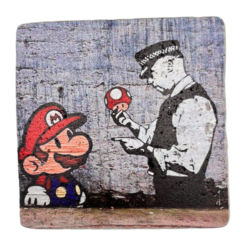 Banksy Tile ‘Mario and Cop’