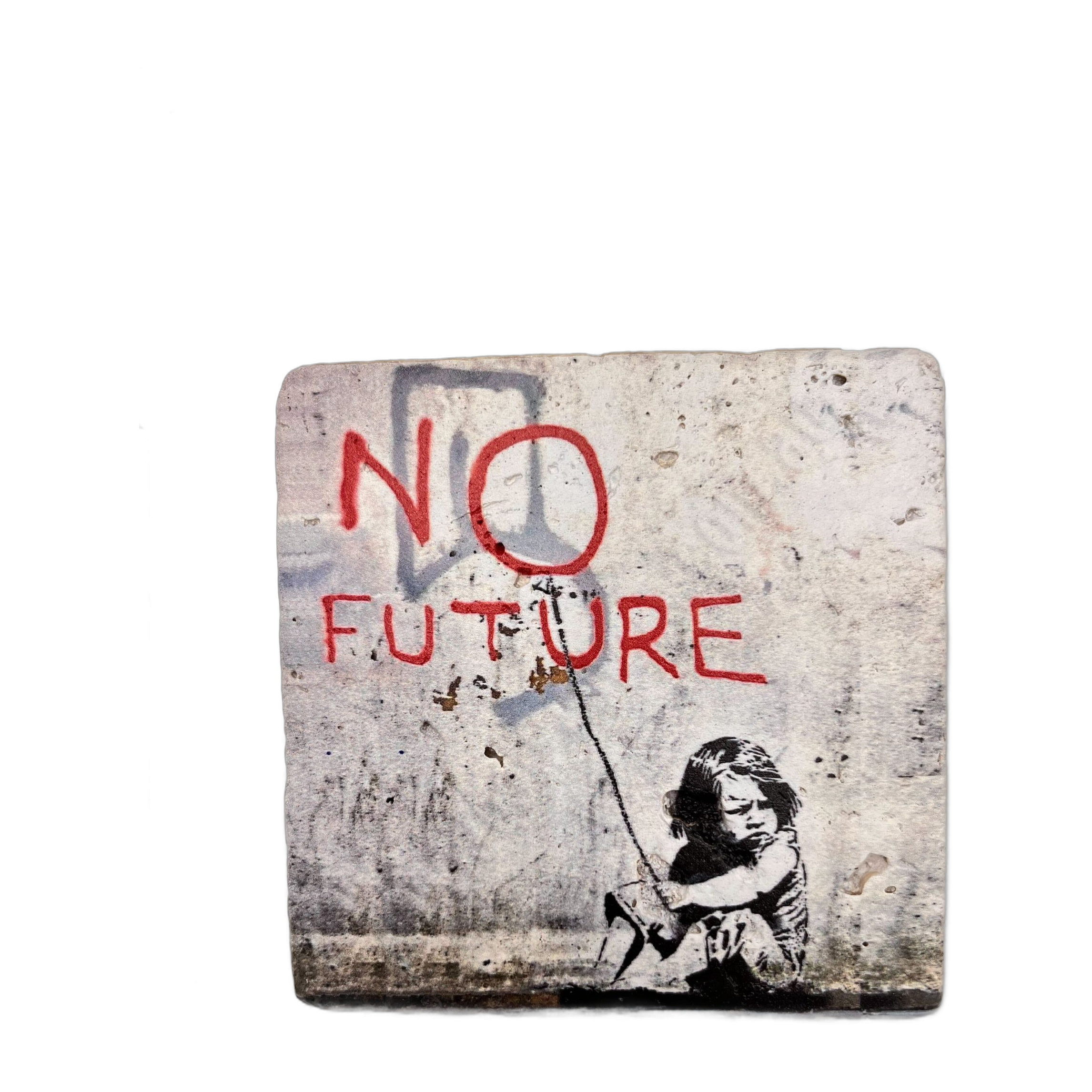 Banksy Tile ‘No Future’
