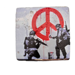 Banksy Tile ‘Peace Soldiers’
