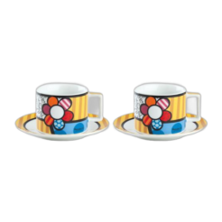 Britto Cappuccino Cup set “Flower”