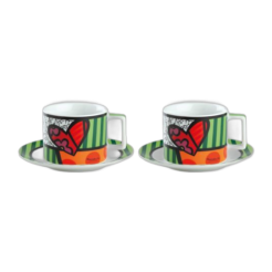 Britto Cappuccino Cup set “Heart”