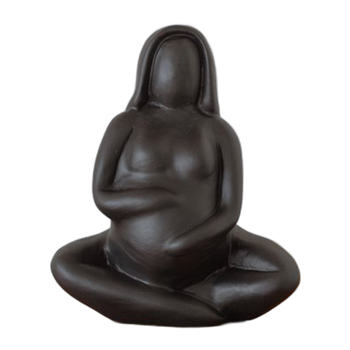 Ceramic Pregnant Woman (Black)