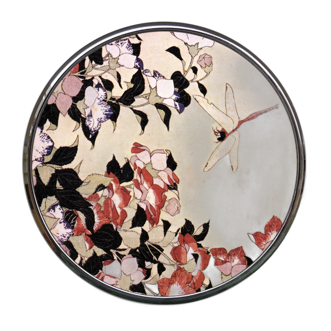 Compact Mirror Hokusai Dragonfly