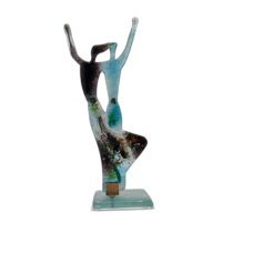 GaDecoGlass - Couple Jazz Black & Turquoise