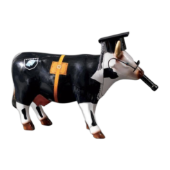 CowParade - Cow Doutora (medium ceramic)