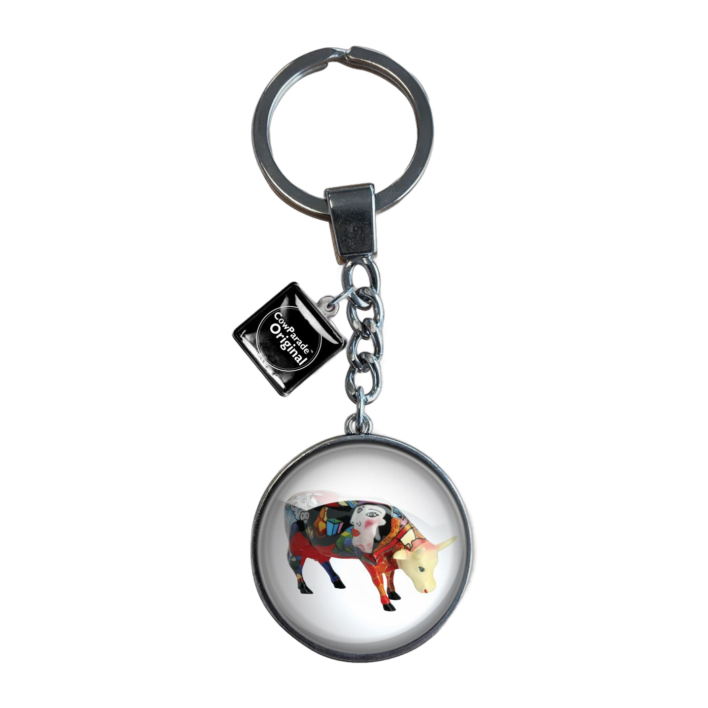 CowParade - Glazen sleutelhanger – Picowso’s African Period