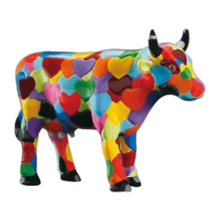 CowParade - Heartstanding Cow (small)