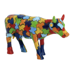 CowParade - Puzzling Cow (Small)