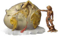 Dali – Geopolitical child watches the birth of the new human (Set)