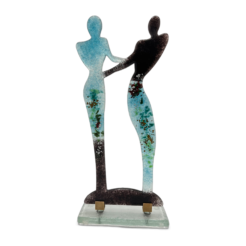 GaDecoGlass - Dancers – Jazz Black & Turquoise