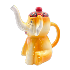 Design Teapot elephant with tartan hat
