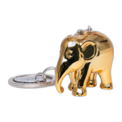Elephant Parade Keychain – Chrome Gold
