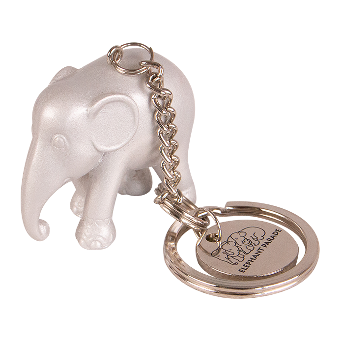 Elephant Parade Keychain – Metallic Silver