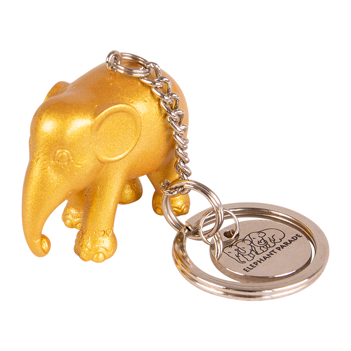 Elephant Parade Keychain – Metallic Gold