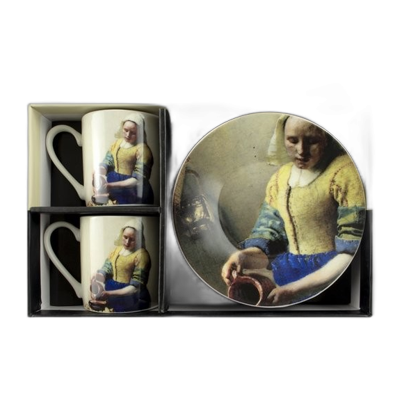 Espressoset (2 cups), Vermeer, Milkmaid