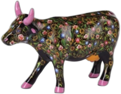 FLower Power Cow (Medium Ceramic)