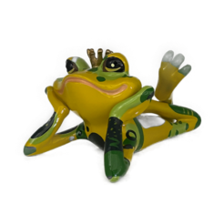 Art24 Design - Frog Prince in green laying down