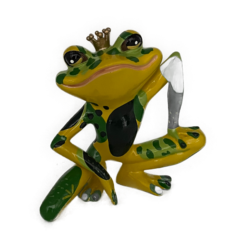 Art24 Design - Frog Prince in green sitting