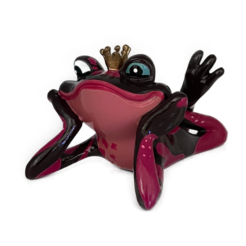 Art24 Design - Frog Prince in red laying down