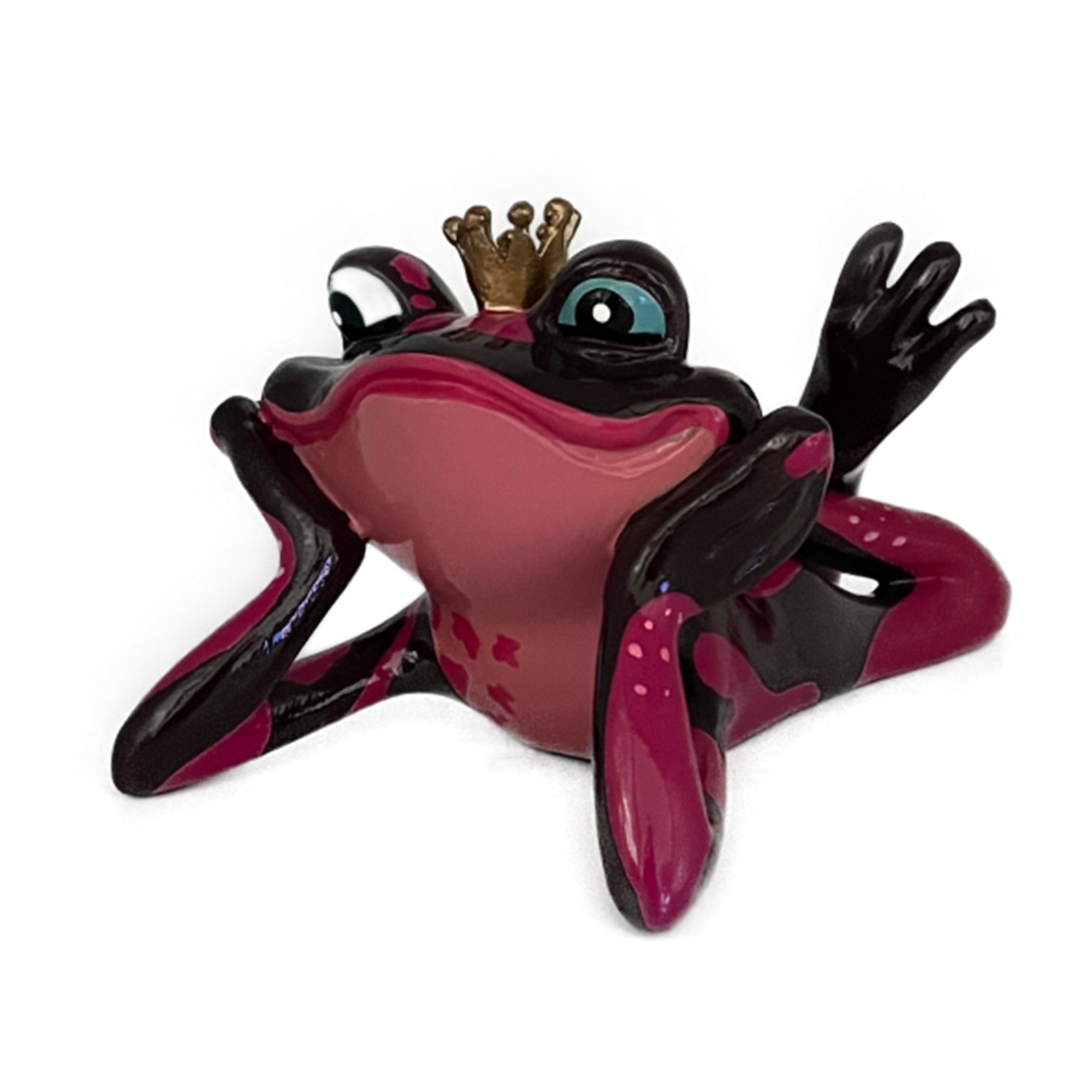 Art24 Design - Frog Prince in red laying down