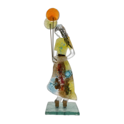 GaDecoGlass - Glass Girl with Balloon – Hydra Lime