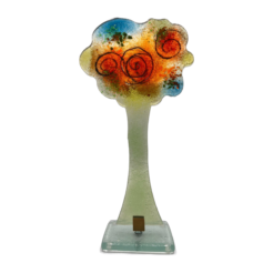 GaDecoGlass - Glass Tree – Light Green