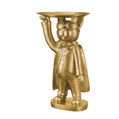 Golden Dog Figurine “Hero Dog” with bowl