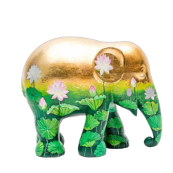 Elephant Parade - Golden Lotus 10cm