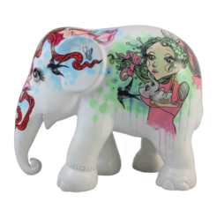 Elephant Parade - He Who Walks with Silver 15cm