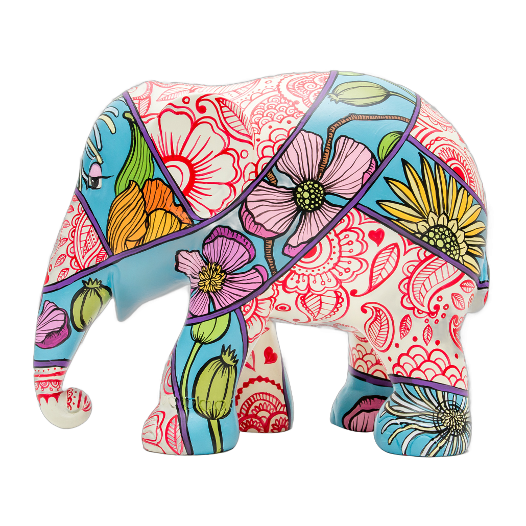 Elephant Parade - Henna and Head Scarves 10cm