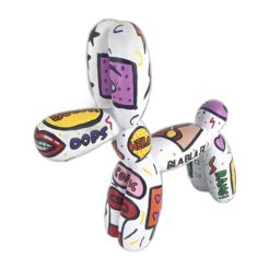 Juliarte - Balloon Dog – White Pat Pop