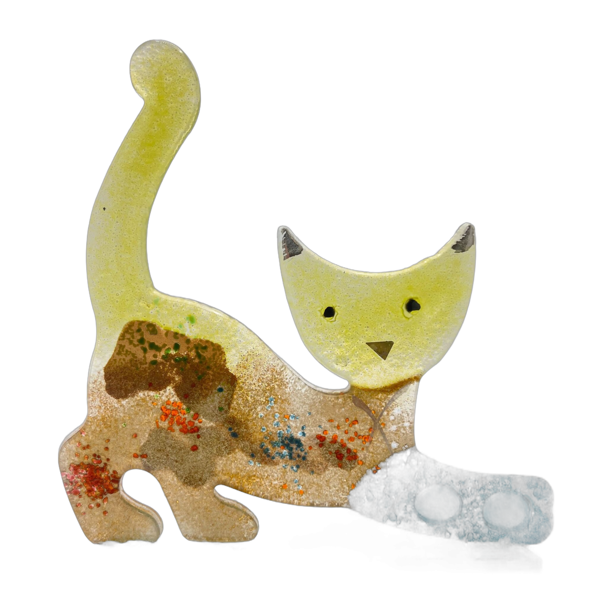 GaDecoGlass - Lying Cat Large – Hydra Lime