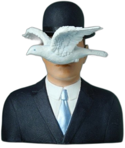 Magritte “The Man with the Bowler hat”