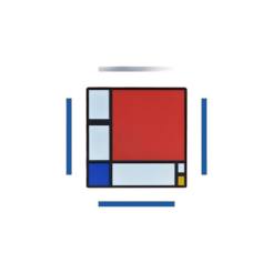 Mondrian PVC Magnet