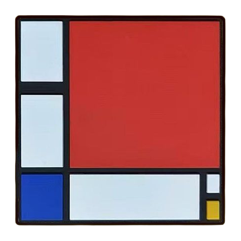 Mondrian PVC Magnet