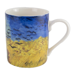 Mug in Box, Van Gogh, Wheatfield with Crows, Auvers