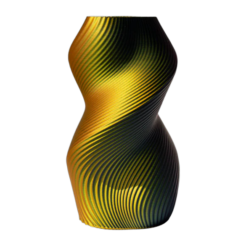 Multicolor Vaas “Siluet” (zwart/goud) 20cm