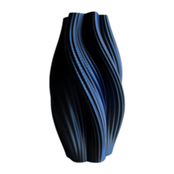 Multicolor Vase “Hot Ice Cream” (blue/purple/black) 20cm