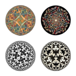 Onderzetters Escher cirkels (coasters)