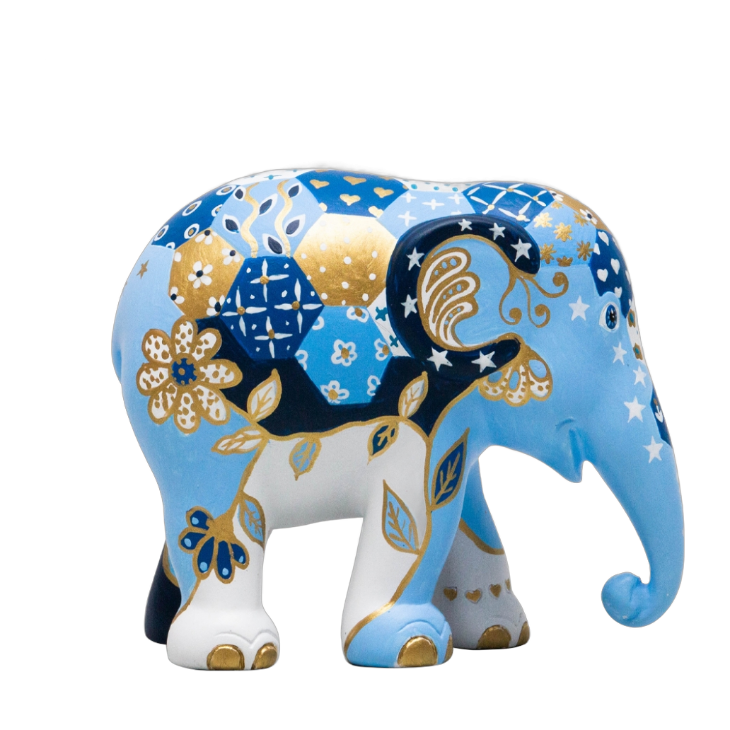 Elephant Parade - Patchie Indigo 10cm