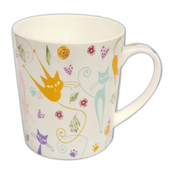 Retro Mug with Cats
