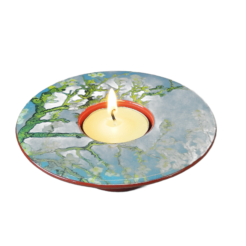 Round tealight holder “Almond Blossom” van Gogh