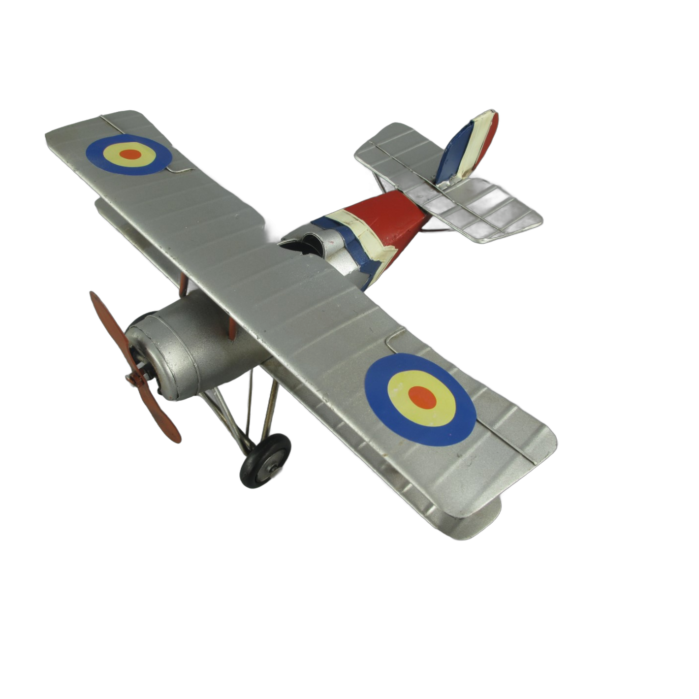 Silver Double Decker Airplane