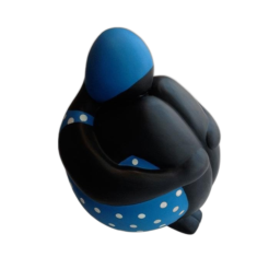 Sitting Ballerina Blue medium