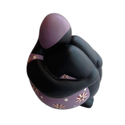 Sitting Ballerina Purple XS