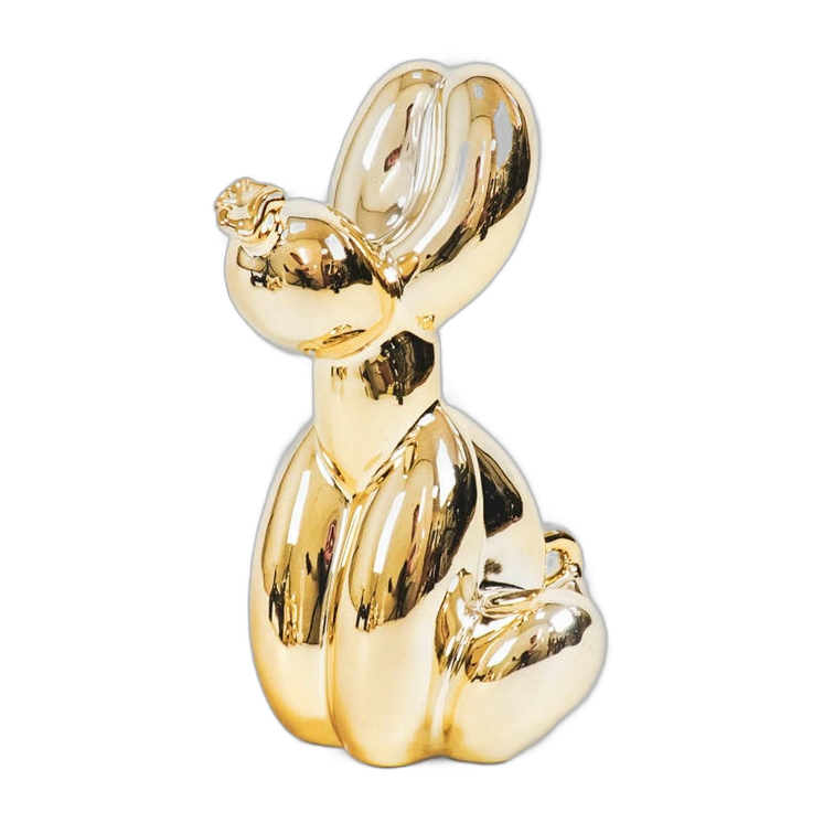 Balloon Dogs - Sitting Balloon Dog Gold