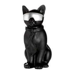 Sitting Black Cat Figurine “Hero Cat”