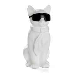 Sitting White Cat Figurine “Hero Cat”